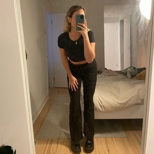 Garage black crayon pants